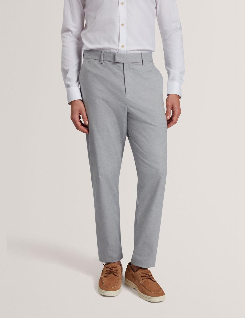Navy Men Ted Baker JACKUS - Regular Fit Cotton Blend Chino Trousers | SA  BOW-368710