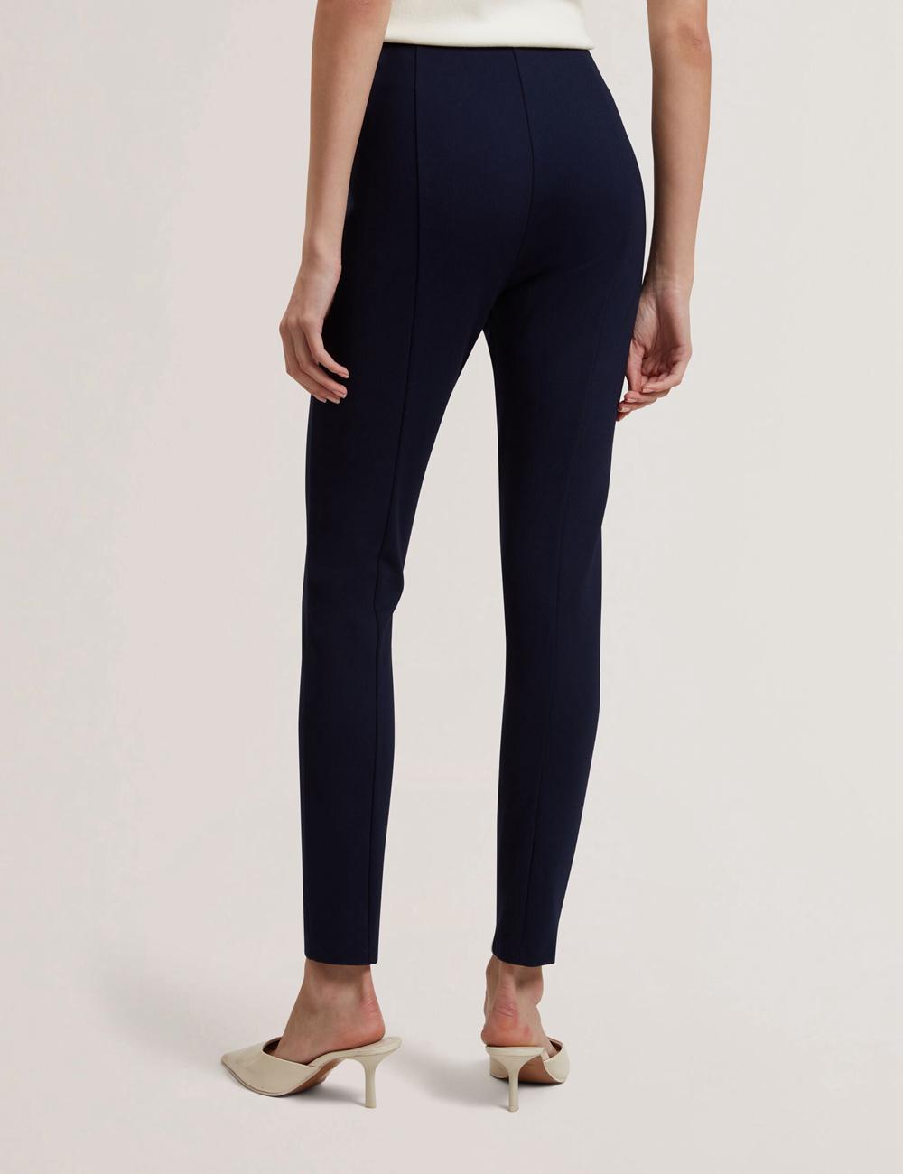 Navy Women Ted Baker FELINDA - Fly Front Stretchy Leggings | SA  VMY-170486