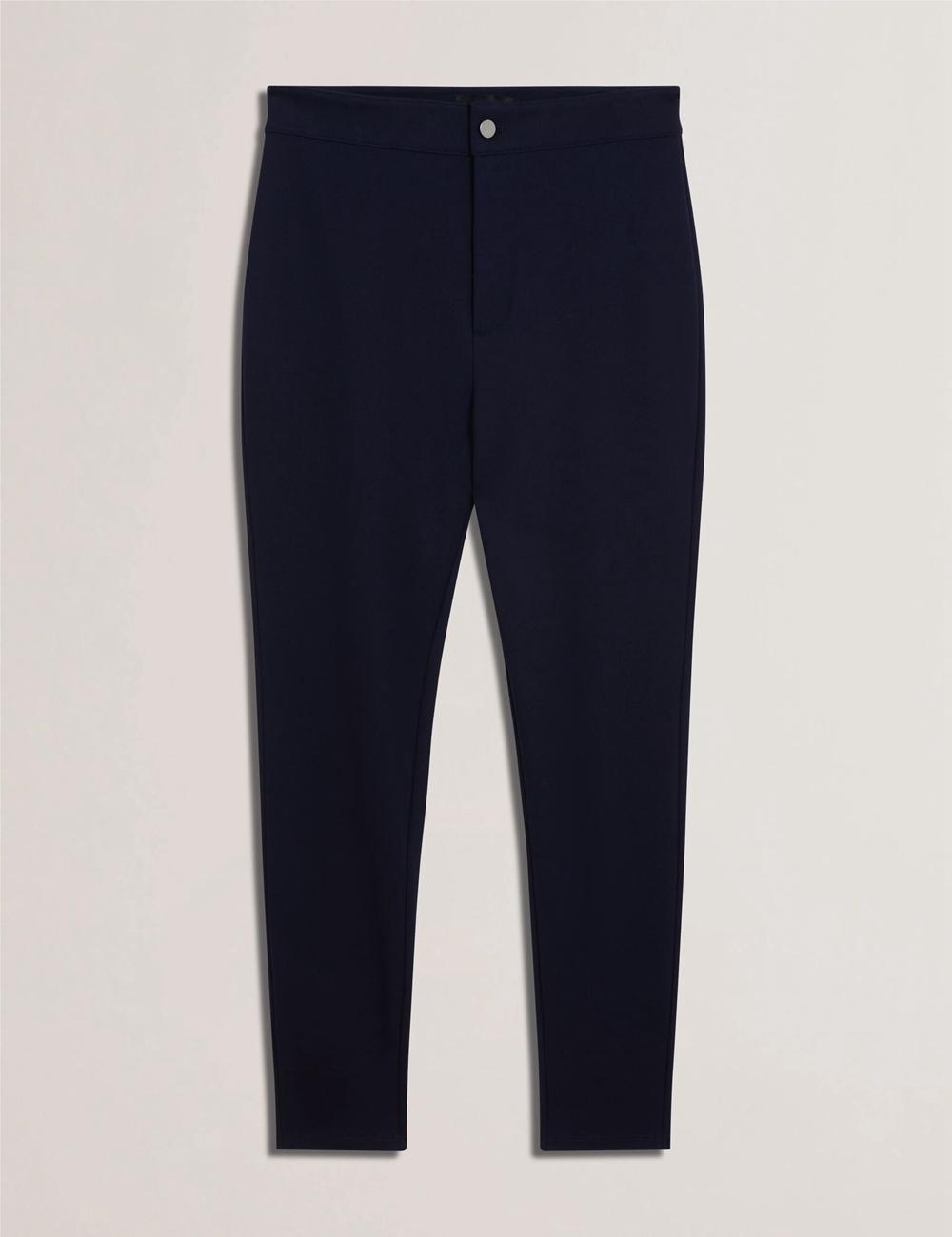 Navy Women Ted Baker FELINDA - Fly Front Stretchy Leggings | SA  VMY-170486
