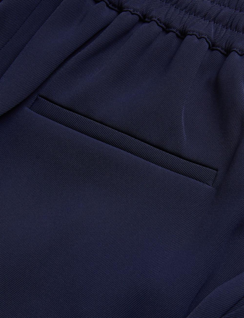 Navy Women Ted Baker LILIAAH - Wide Leg Tailored Joggers | SA  EOG-047398