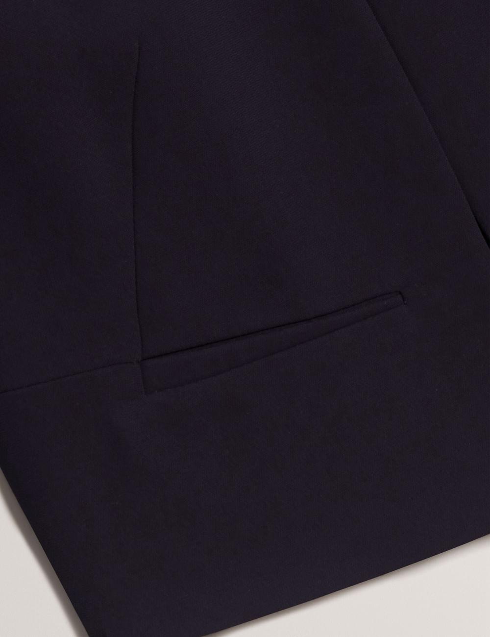 Navy Women Ted Baker MANABJL - Tailored Round Neck Cropped Open Jackets | SA  NIQ-209546