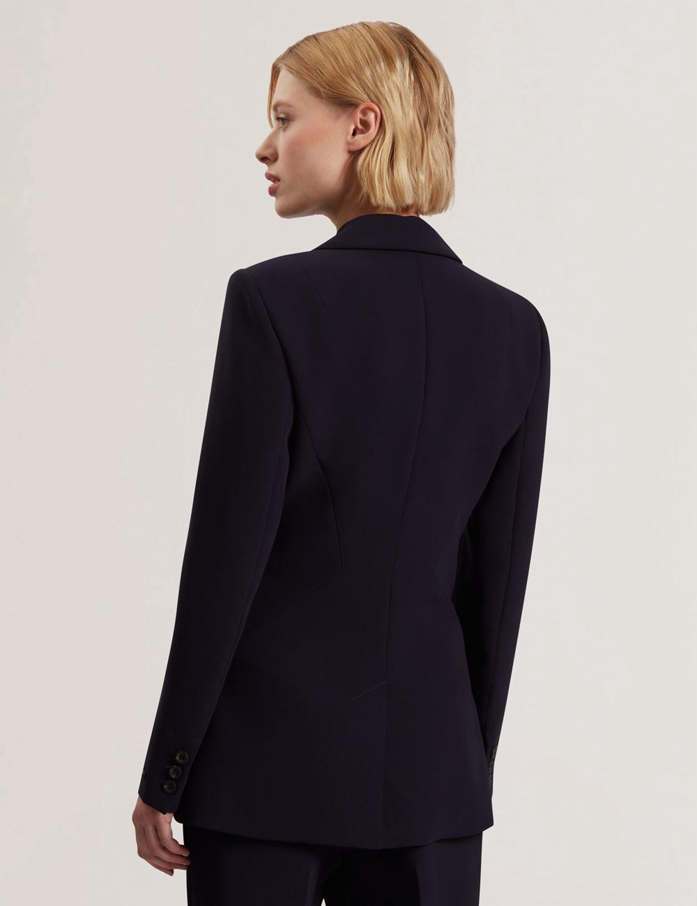 Navy Women Ted Baker MANABL - Slim Fit Single Breasted Tailored Blazer Jackets | SA  MXT-706584