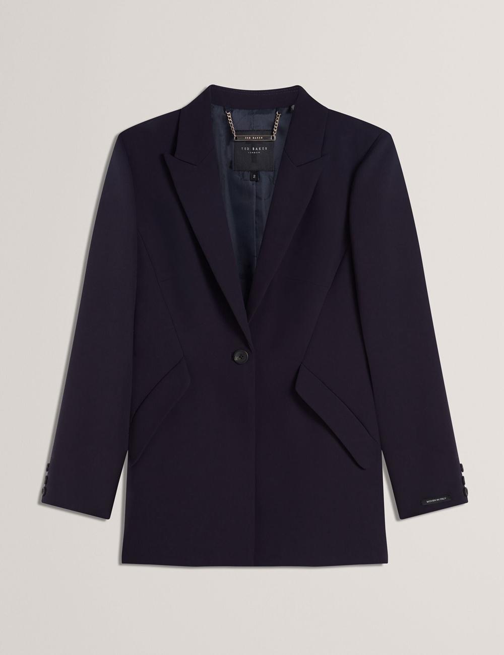 Navy Women Ted Baker MANABL - Slim Fit Single Breasted Tailored Blazer Jackets | SA  MXT-706584