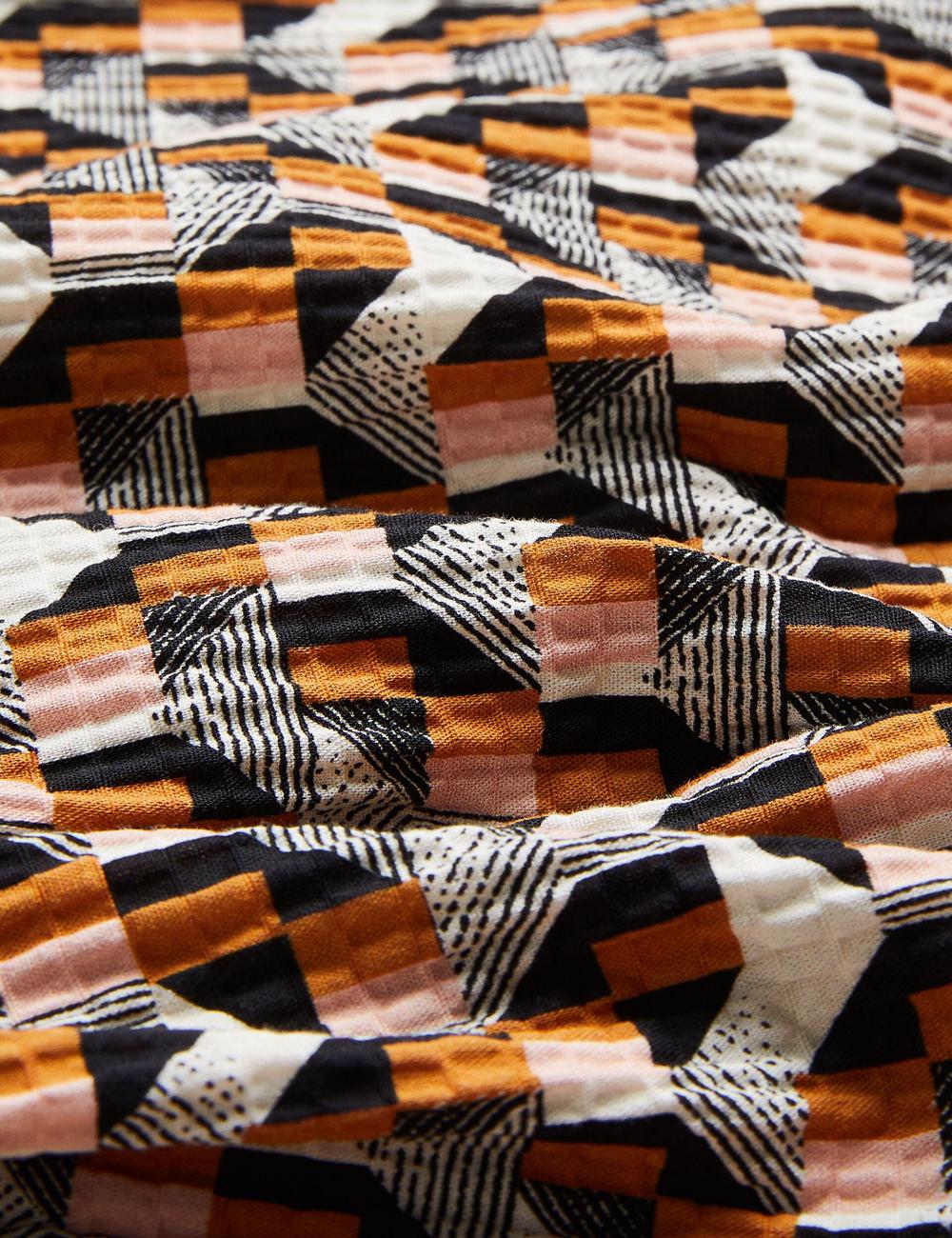 Pink Men Ted Baker GASTONS - Short Sleeve Geo Print Seersucker Casual Shirts | SA  JYE-165904