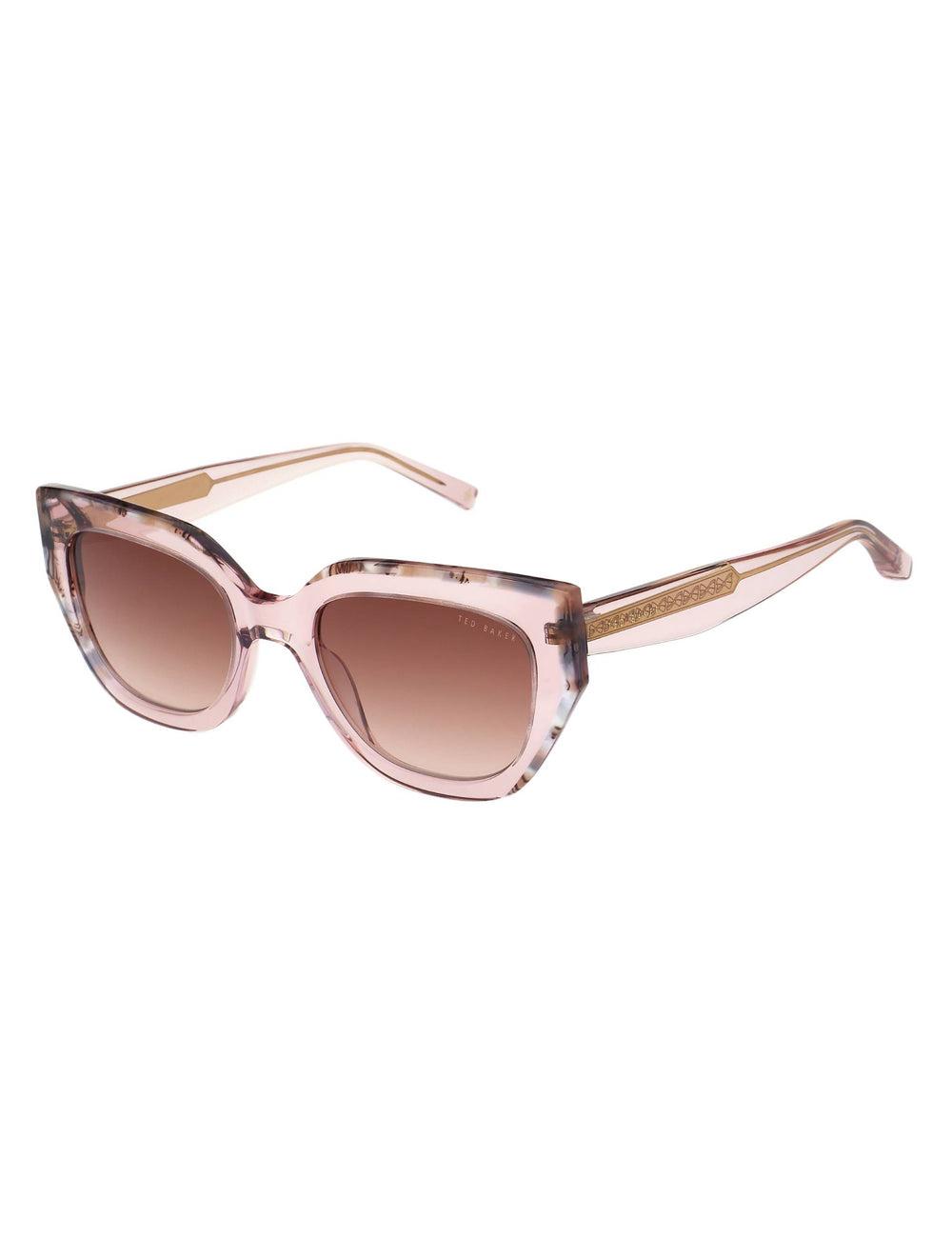 Pink Women Ted Baker CORAL - Chunky Cat Eye Acetate Sunglasses | SA  ELW-927836