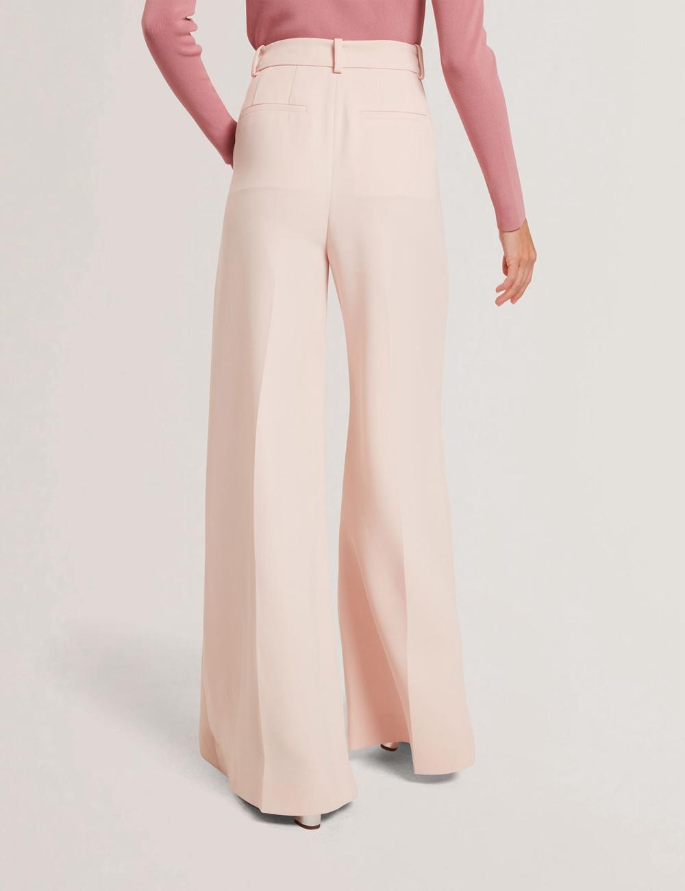 Pink Women Ted Baker TRAGAT - Ultra Wide Leg Woven Tailored Trousers | SA  KRO-931687