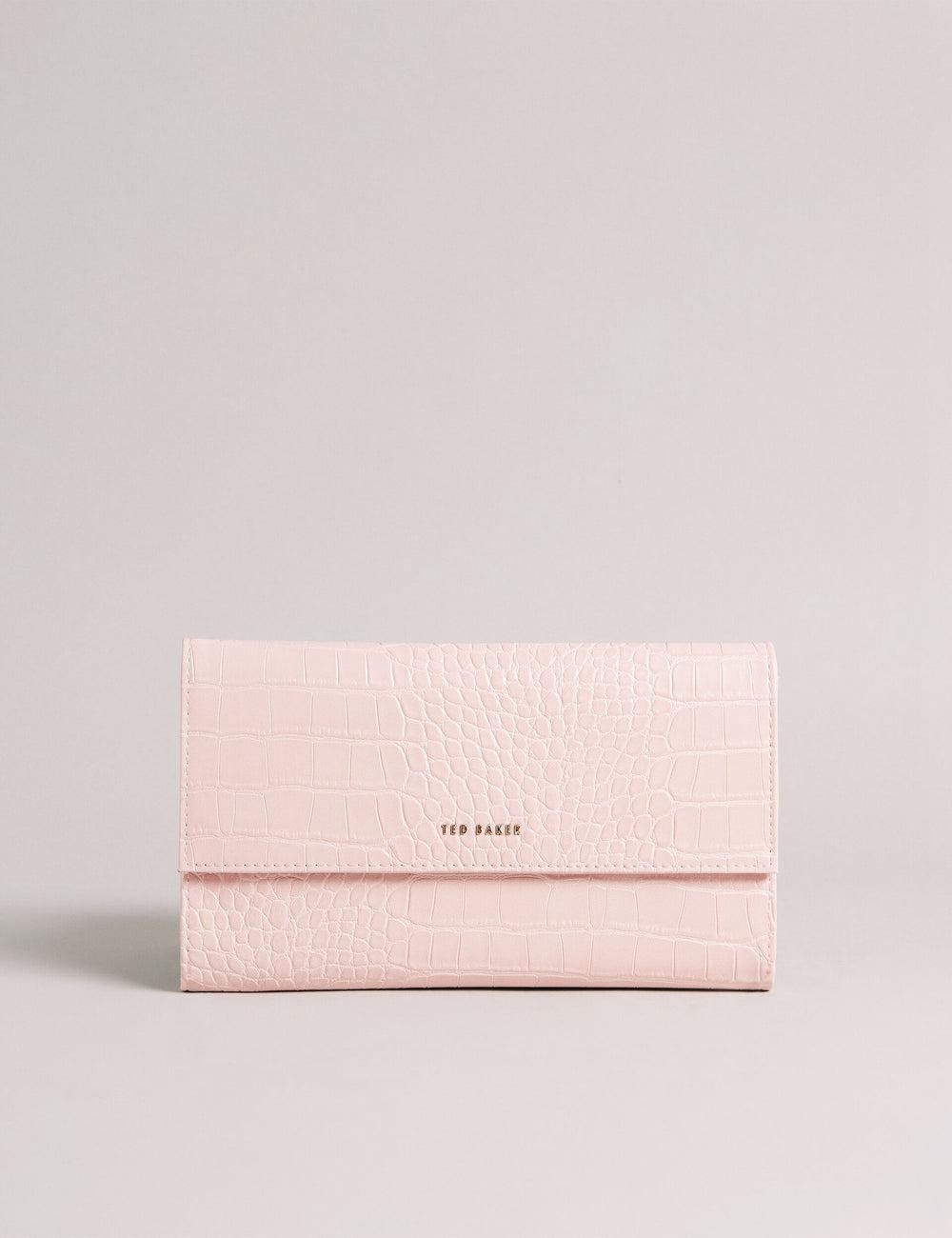 Pink Women Ted Baker TRAVELZ - Croc Faux Leather Travel Organiser Wallets | SA  CSJ-302614