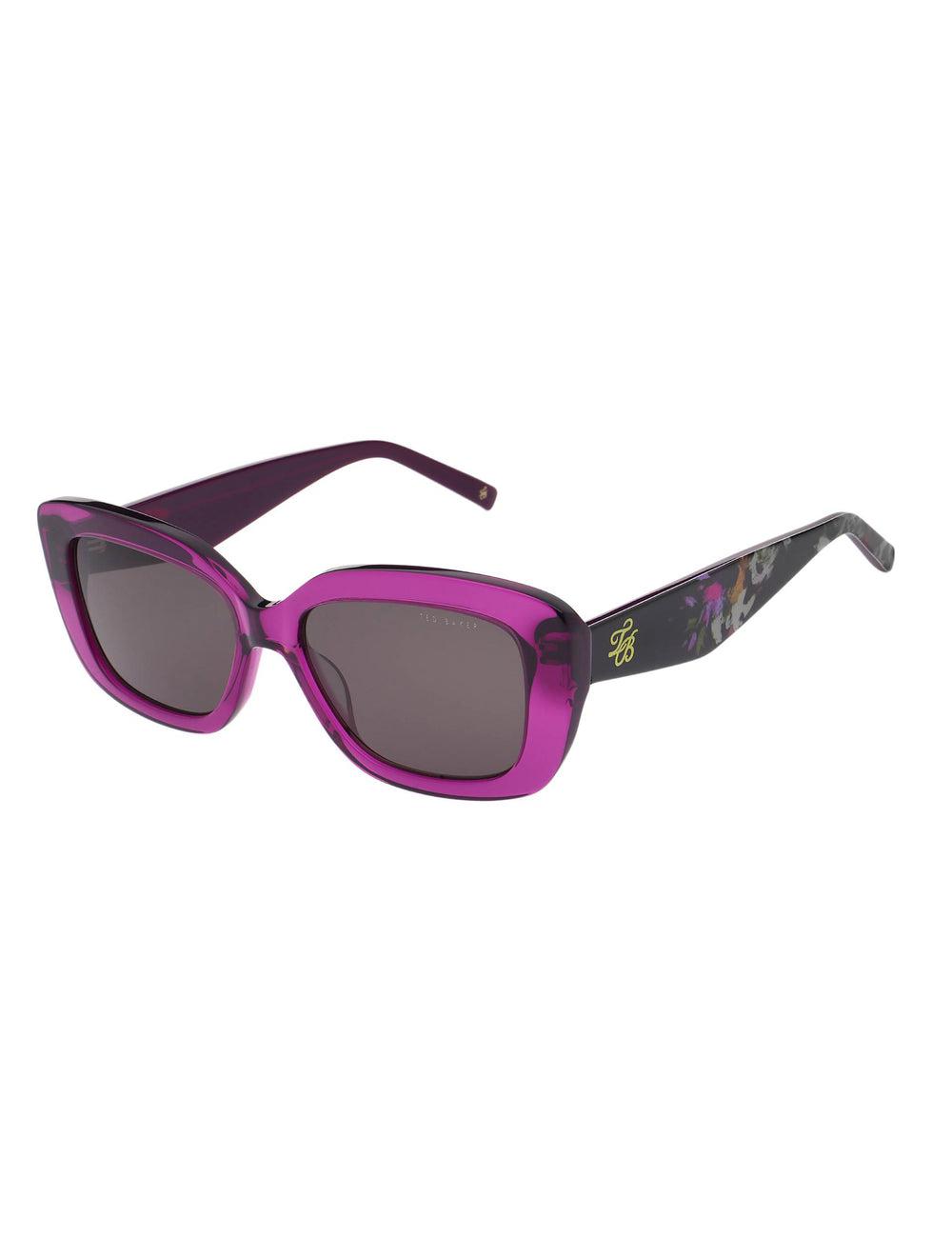 Purple Women Ted Baker SUMMER - Print Detail Chunky Wrap Sunglasses | SA  LZH-915623