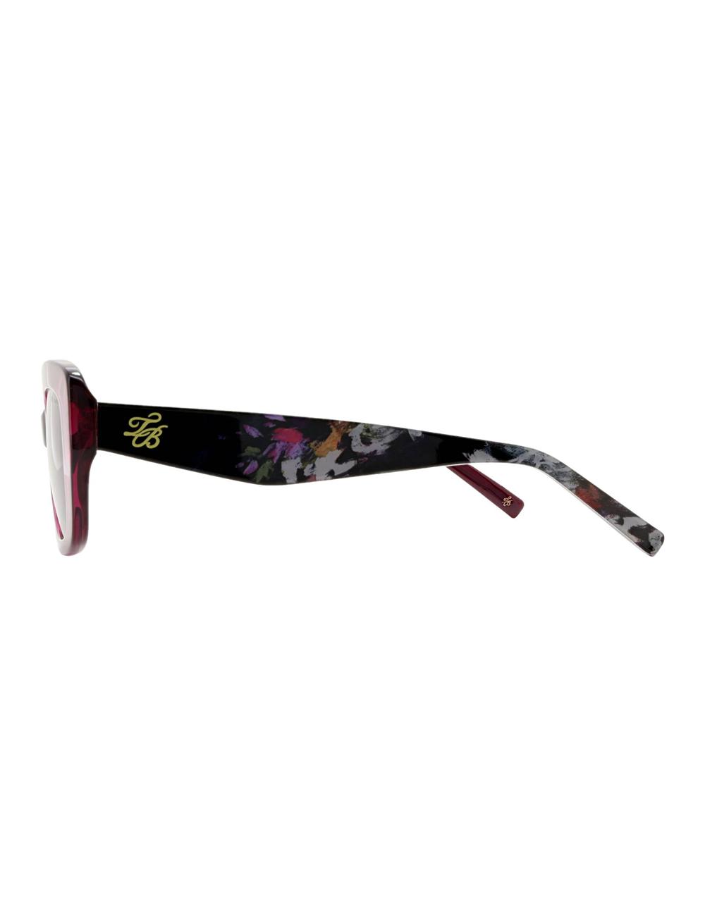Purple Women Ted Baker SUMMER - Print Detail Chunky Wrap Sunglasses | SA  LZH-915623