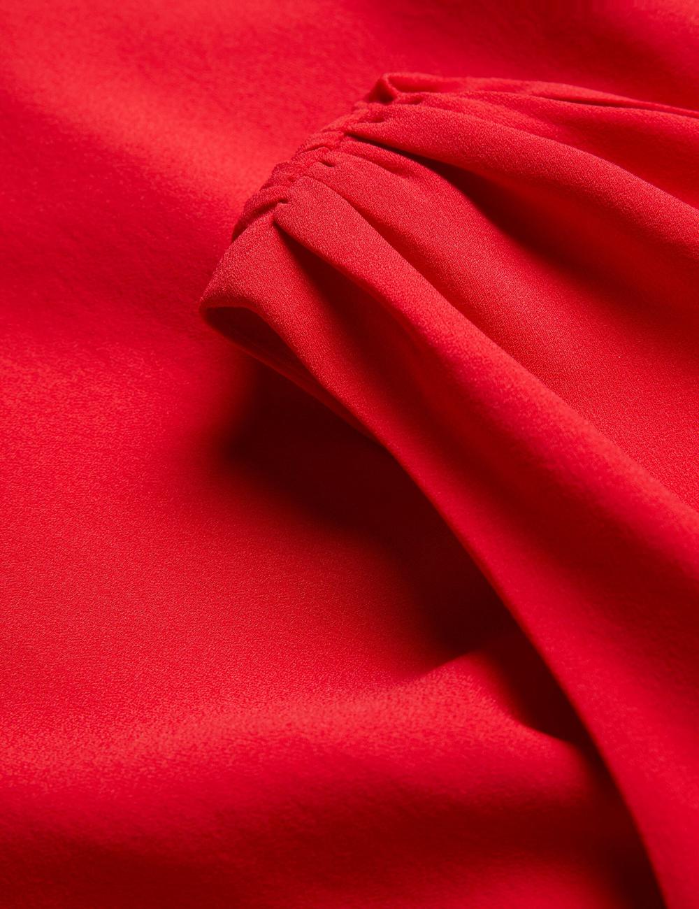 Red Women Ted Baker AISLI - One Shoulder Woven Maxi Dresses | SA  BJY-481296
