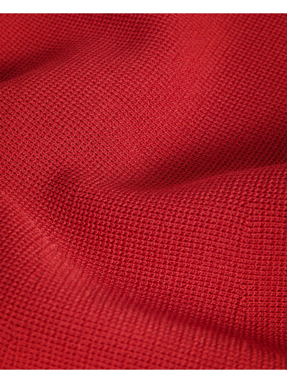 Red Women Ted Baker CANDDY - Pleated Hem Bodycon Knit Mini Dresses | SA  ABM-290635