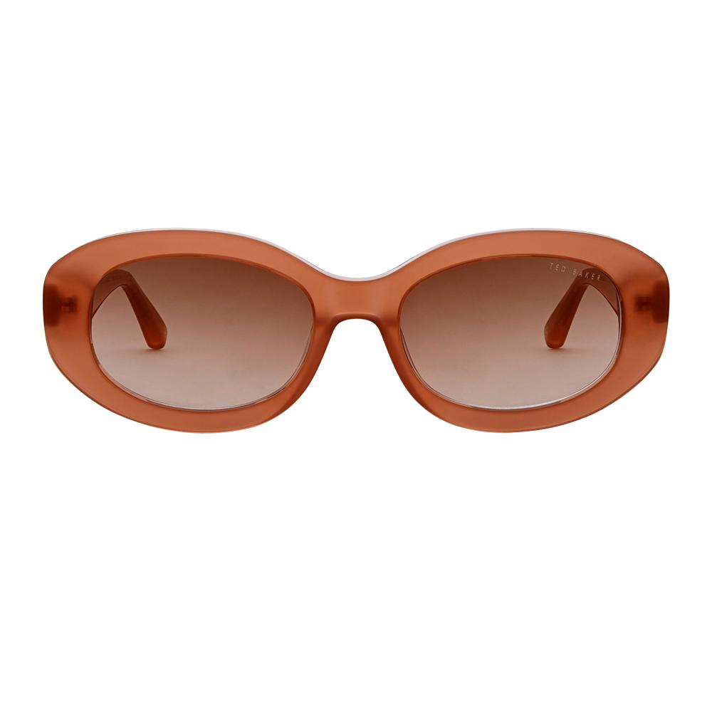 Rose Pink Women Ted Baker DAISIE - Chunky Oval Bow Detail Sunglasses | SA  PLO-035947