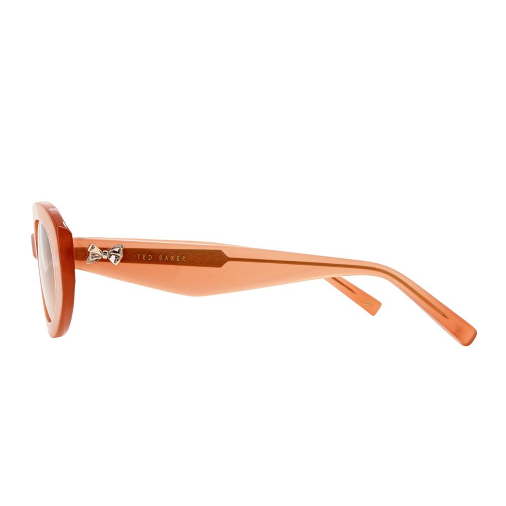 Rose Pink Women Ted Baker DAISIE - Chunky Oval Bow Detail Sunglasses | SA  PLO-035947