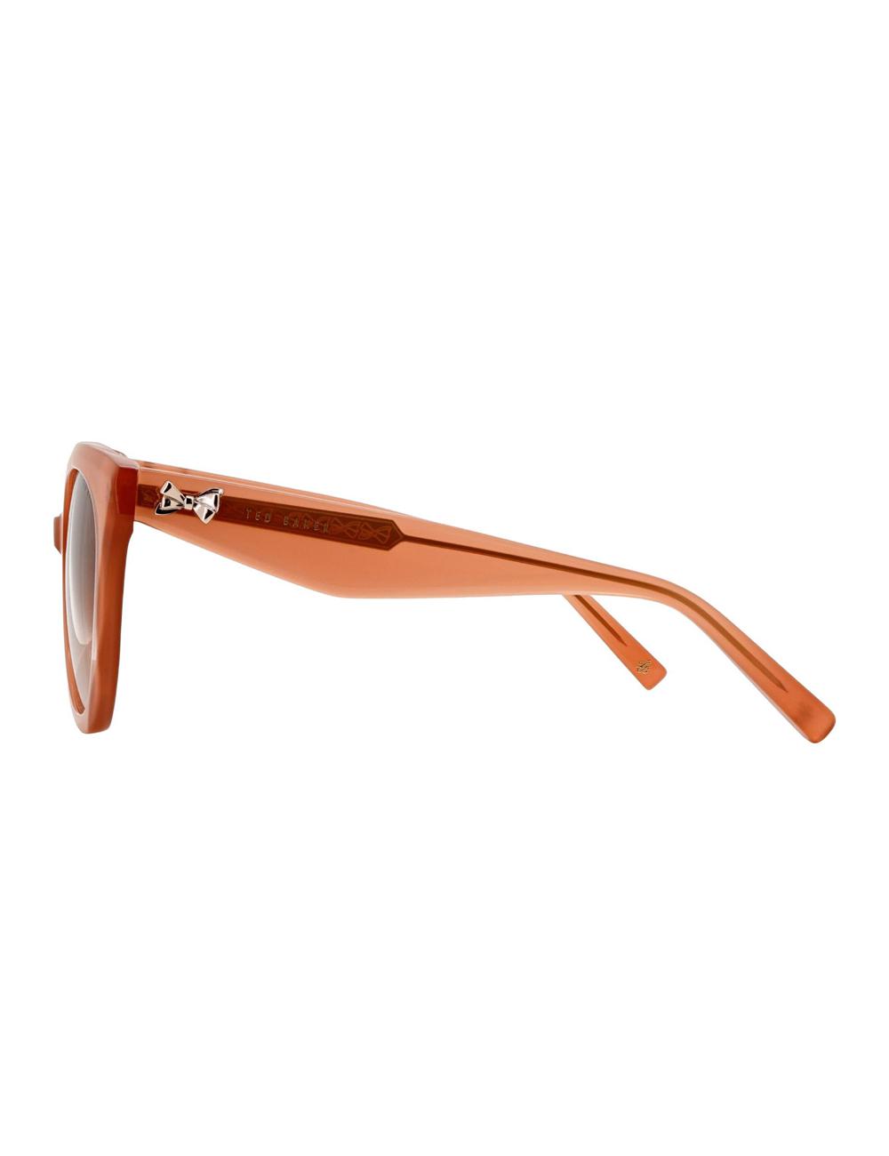 Rose Pink Women Ted Baker ELEN - Oversized Cat Eye Bow Detail Sunglasses | SA  TDE-589463