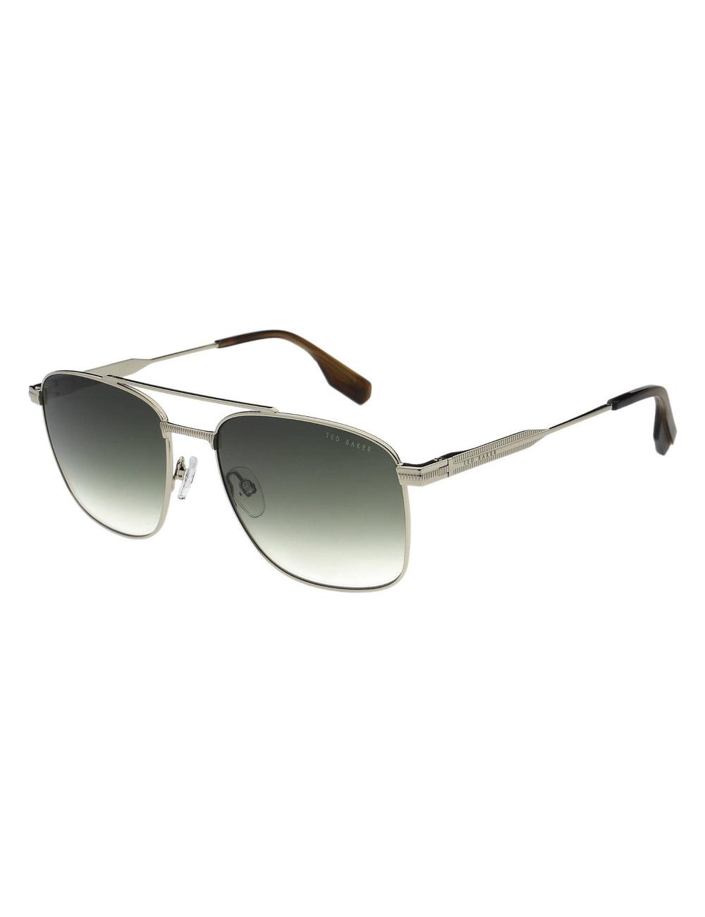 Silver Men Ted Baker CHASE - Metal Frame Navigator Sunglasses | SA  XHF-107254
