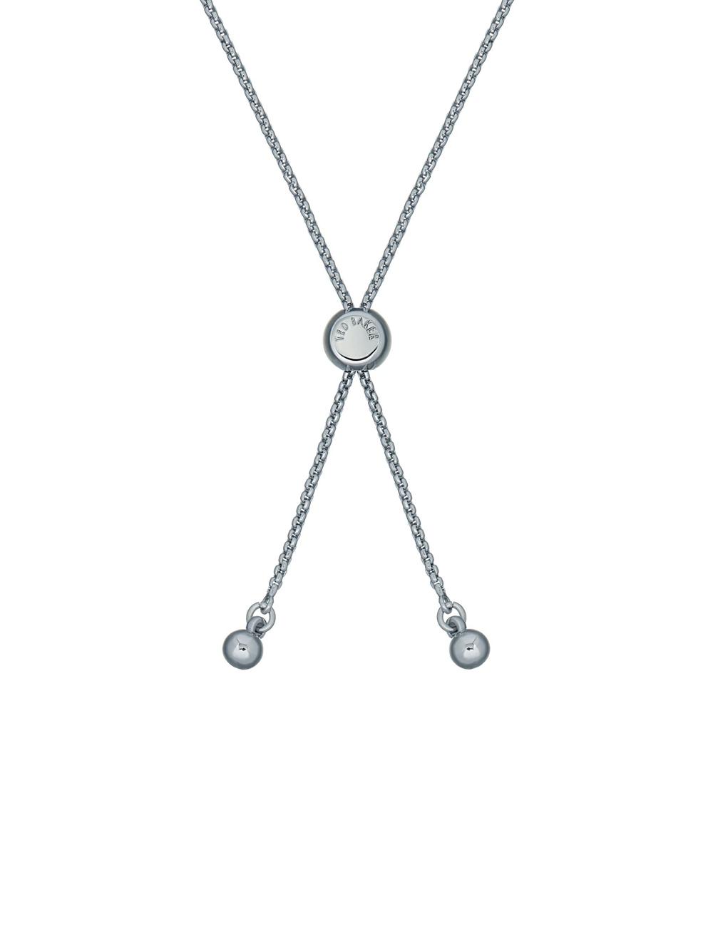Silver Women Ted Baker BARSET - Crystal Bow Adjustable Bracelets | SA  CMY-972653