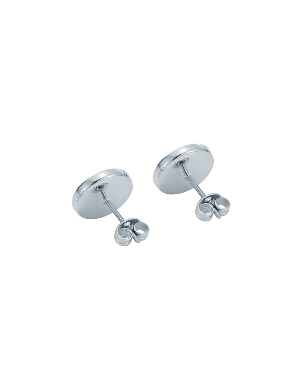 Silver Women Ted Baker CHERELLE - Branded Crystal Button Stud Earrings | SA  LBF-412760