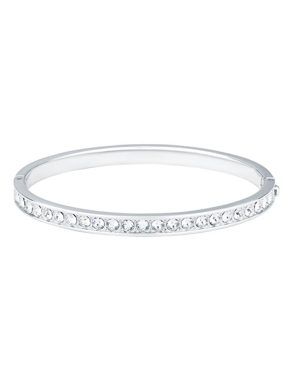 Silver Women Ted Baker CLEMARA - Crystal Hinge Bangle Bracelets | SA  ICN-301754