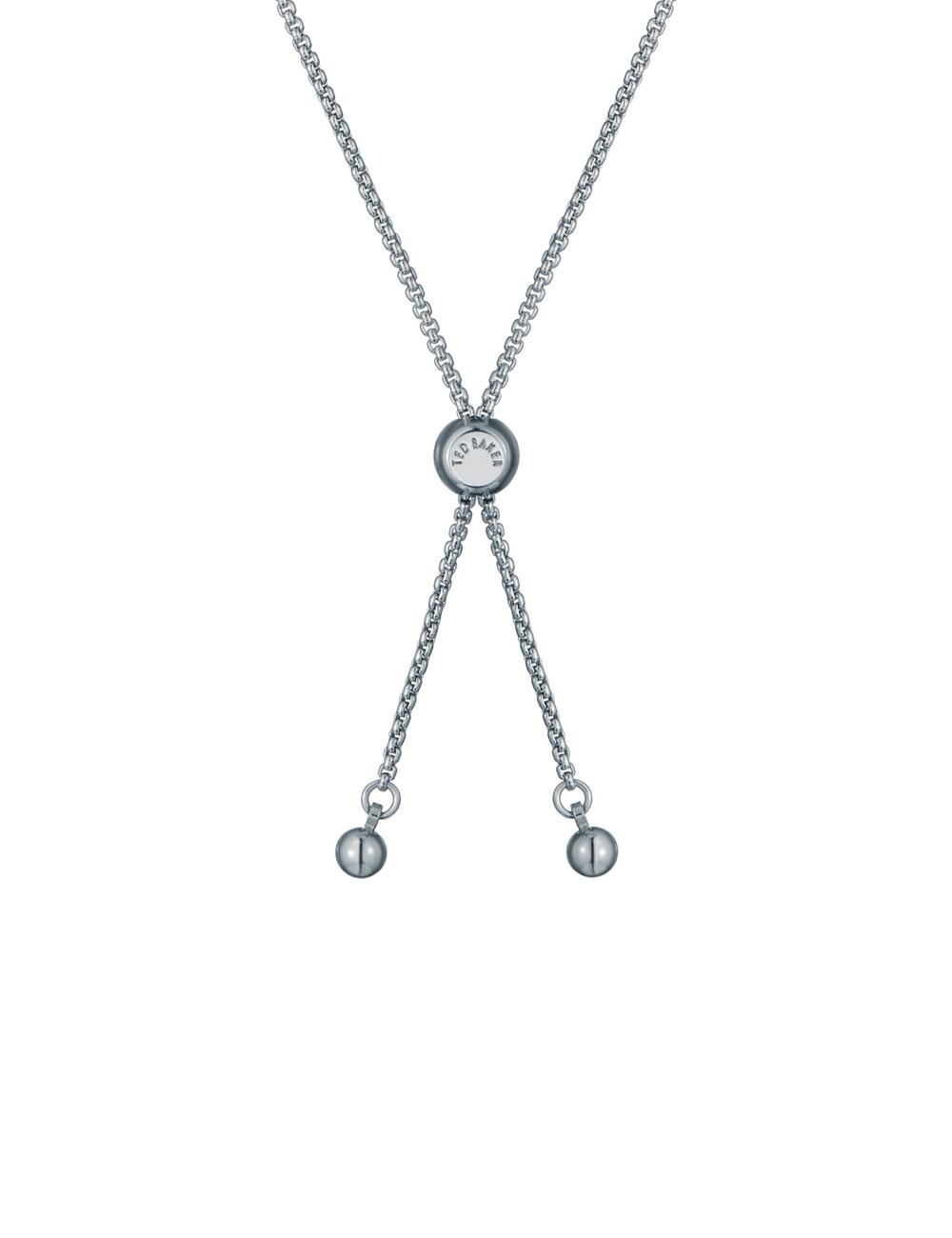 Silver Women Ted Baker FLORINA - Crystal Flower Adjustable Slider Bracelets | SA  NXV-310684