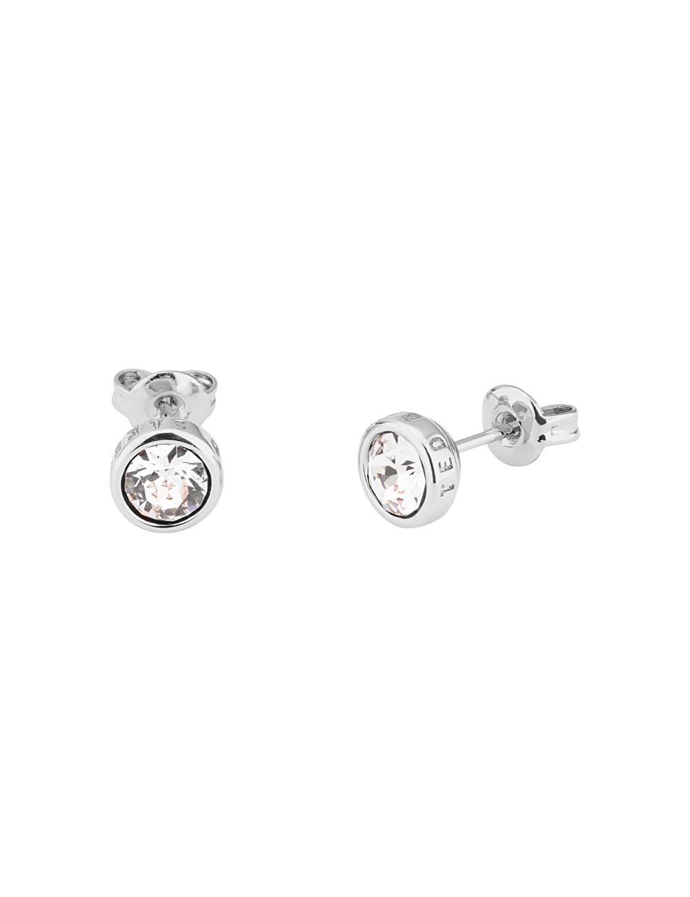 Silver Women Ted Baker SINAA - Solitaire Crystal Stud Earrings | SA  WDR-015684