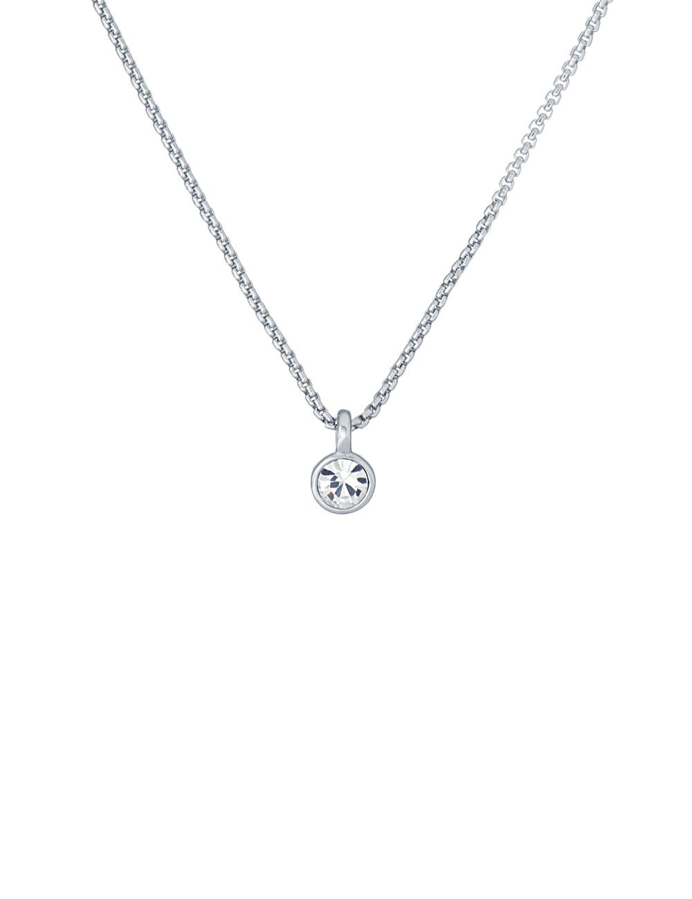 Silver Women Ted Baker SININAA - Mini Crystal Pendant Necklaces | SA  SNF-306219
