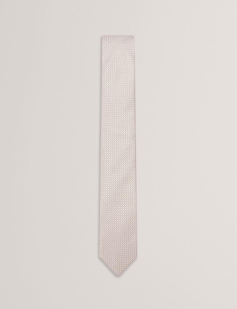 Stone Men Ted Baker CANEDON - Textured Tonal Weave Silk Ties | SA  OFZ-742801