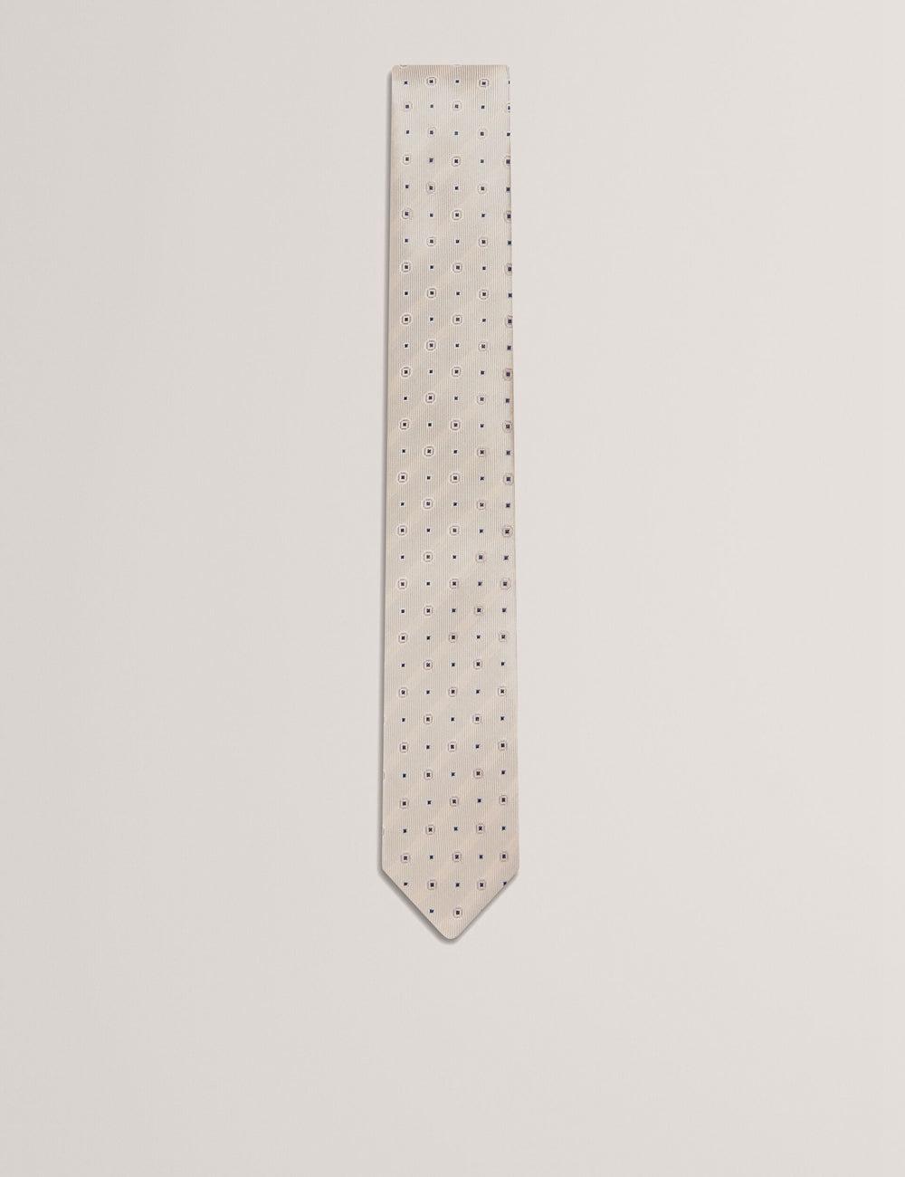 Stone Men Ted Baker STEEPLE - Circle Geometric Print Silk Ties | SA  SKH-589347