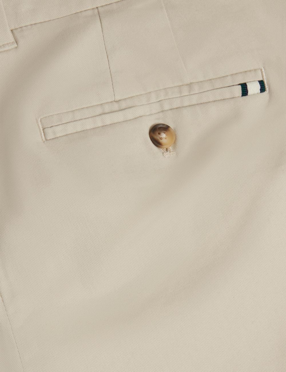 Tan Men Ted Baker BATFORD - Slim Fit Cotton Blend Chinos Trousers | SA  JSD-714598