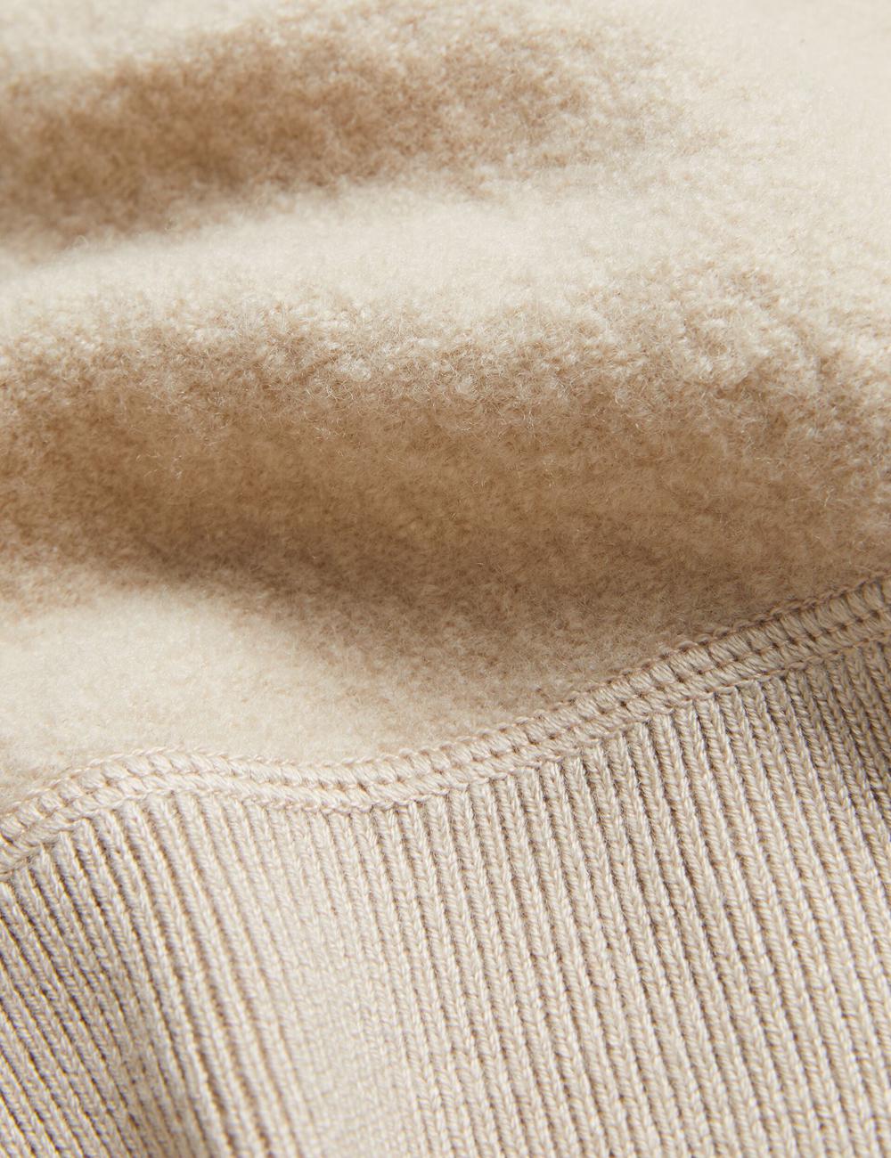 Taupe Men Ted Baker OLMSTE - Boucle Wool Blend Crew Neck Jumpers | SA  WLC-280459
