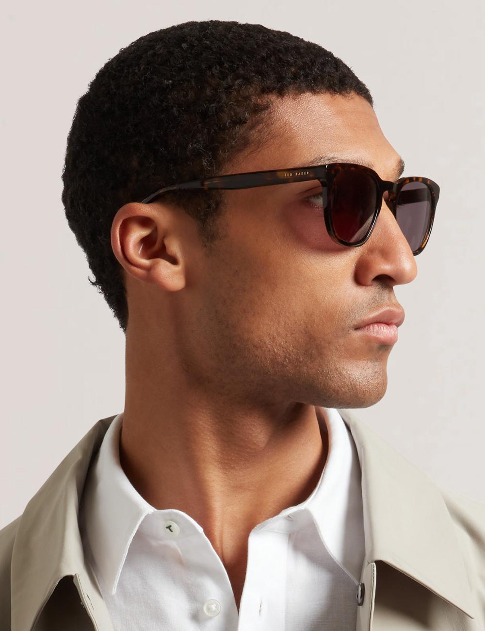 Tort Men Ted Baker SORLEY - Classic Rounded Eye Sunglasses | SA  BGJ-842973