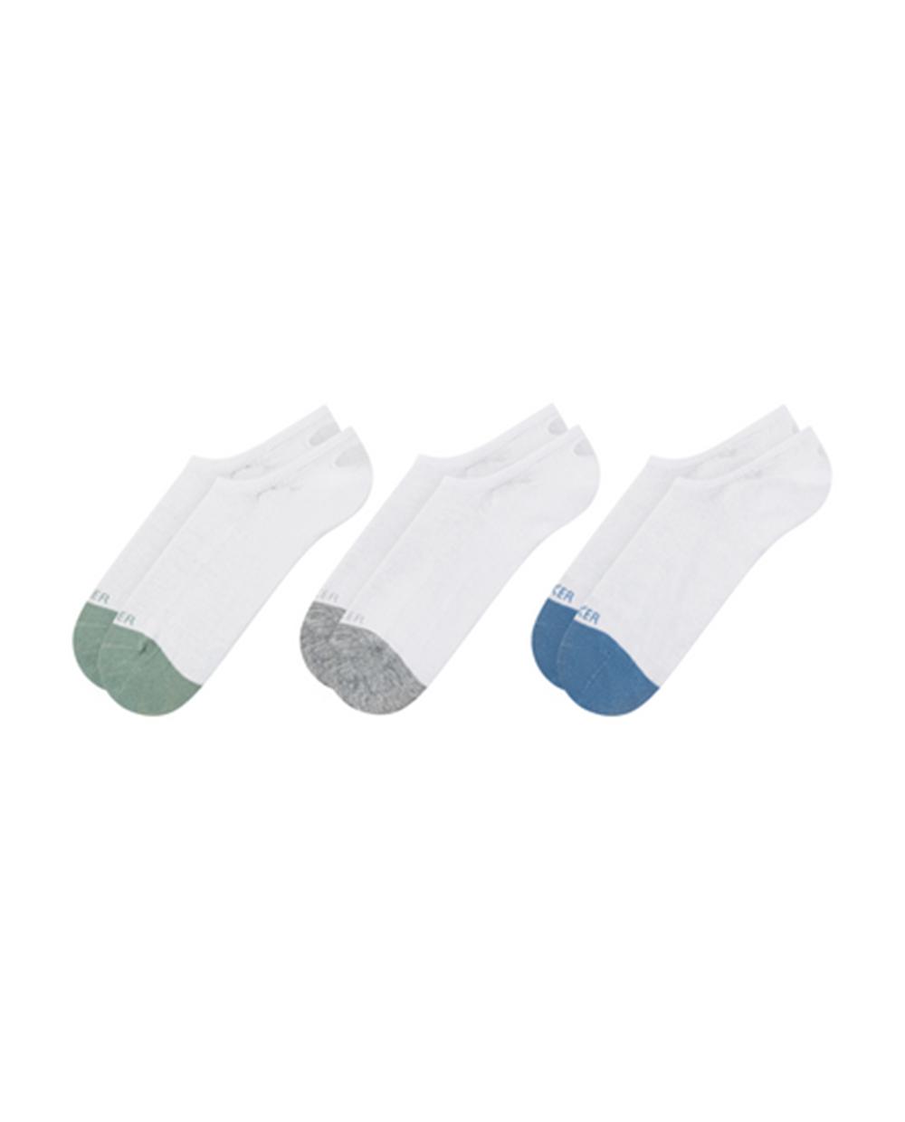 White Men Ted Baker 3 Pack Branded Liner Trainer Socks | SA  UAJ-930724