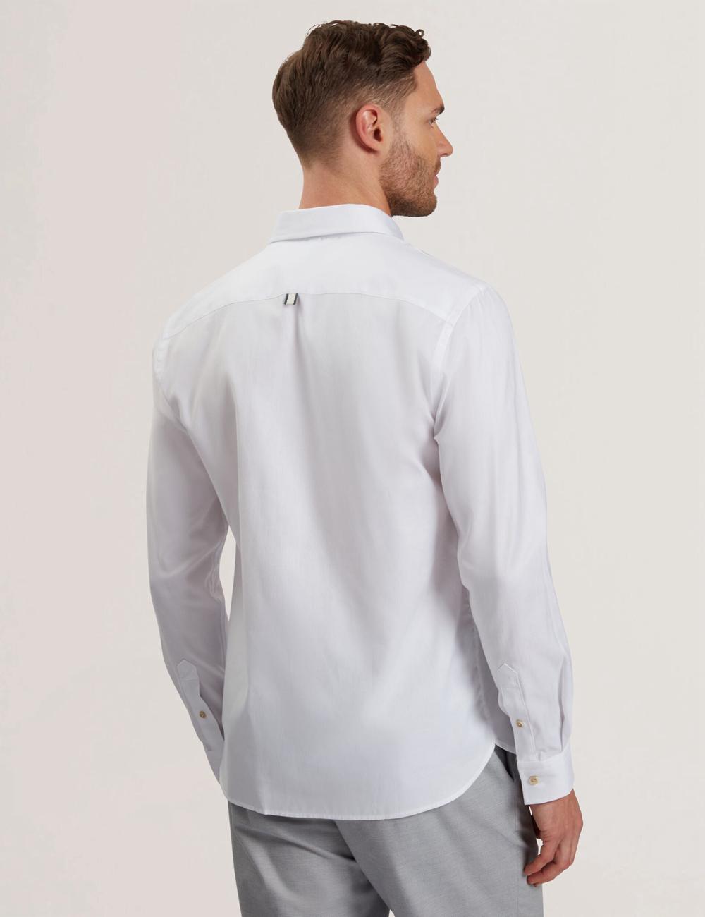 White Men Ted Baker ALLARDO - Regular Fit Cotton Oxford Casual Shirts | SA  GND-251964