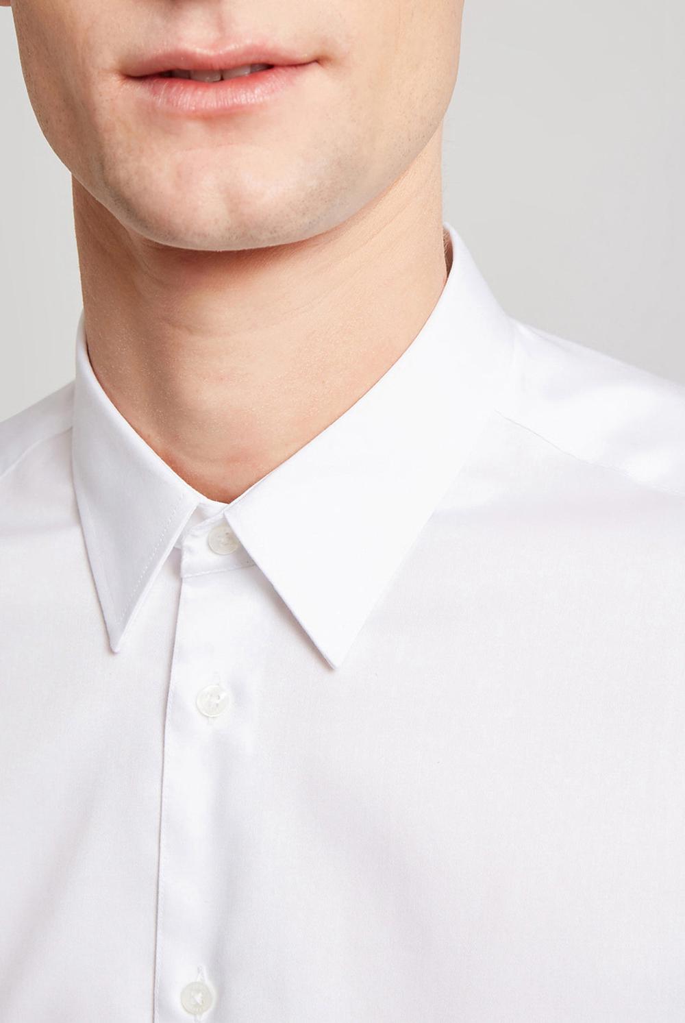 White Men Ted Baker HOLMER - Regular Fit White Long Sleeve Formal Shirts | SA  VBH-379012