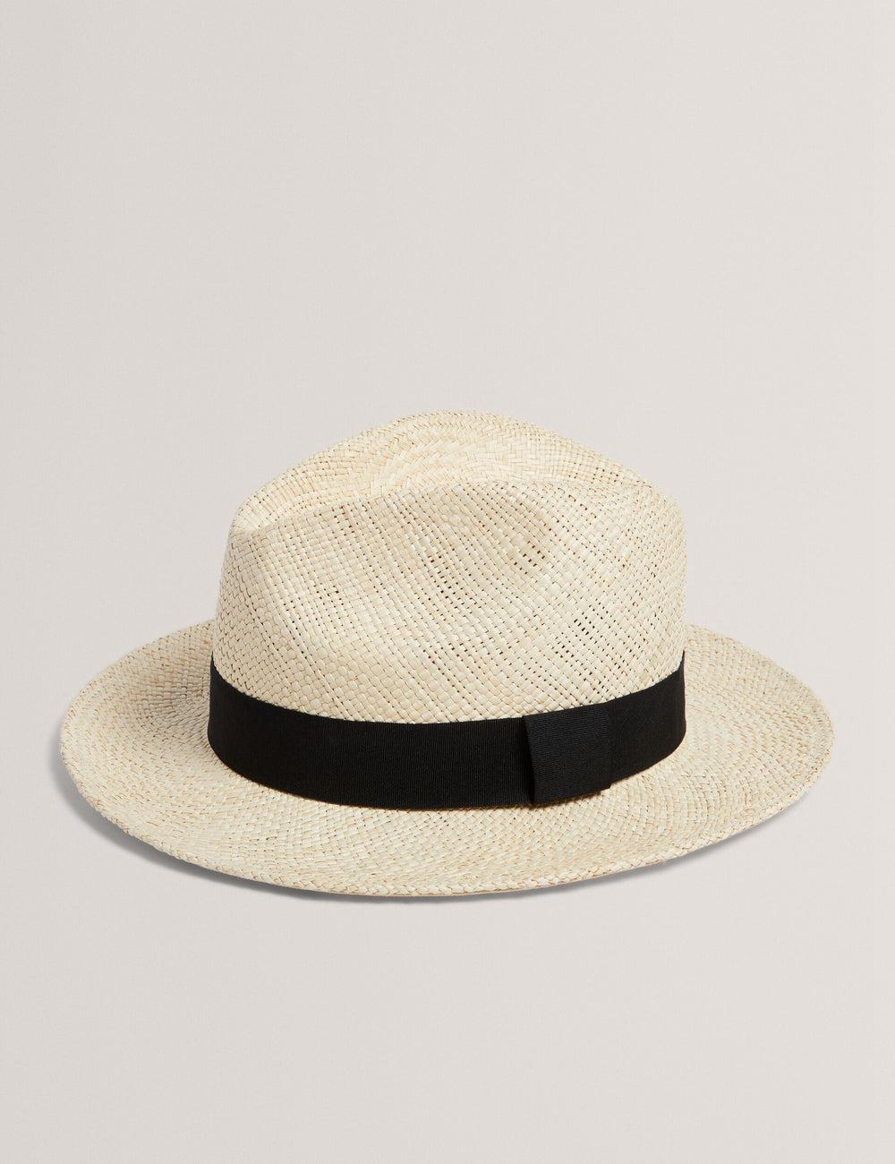 White Men Ted Baker JIMESI - Woven Straw Panama Beach Hats | SA  UVN-368204