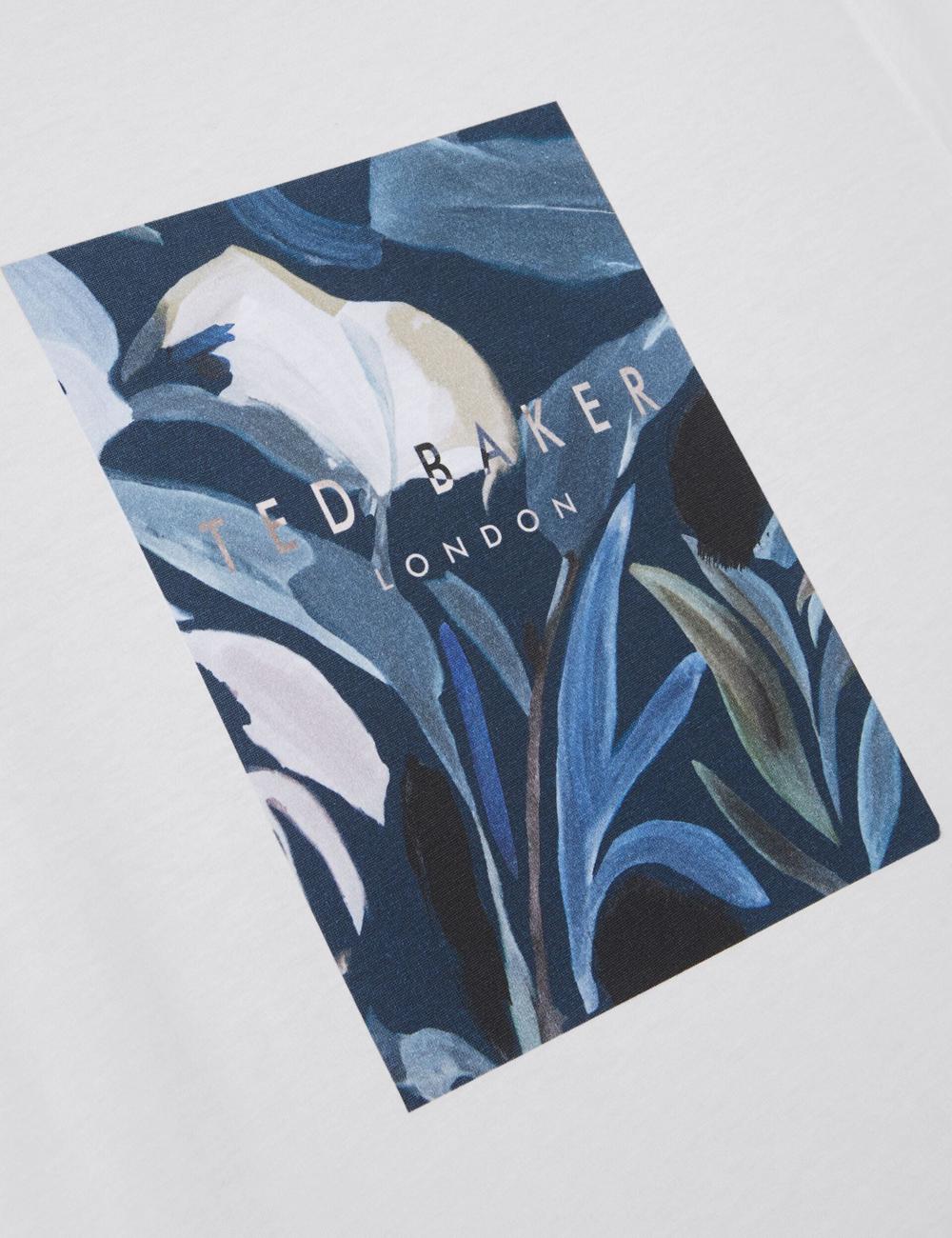 White Men Ted Baker JUSTINO - Branded Box Print Graphic Cotton T-Shirts | SA  RTZ-625348