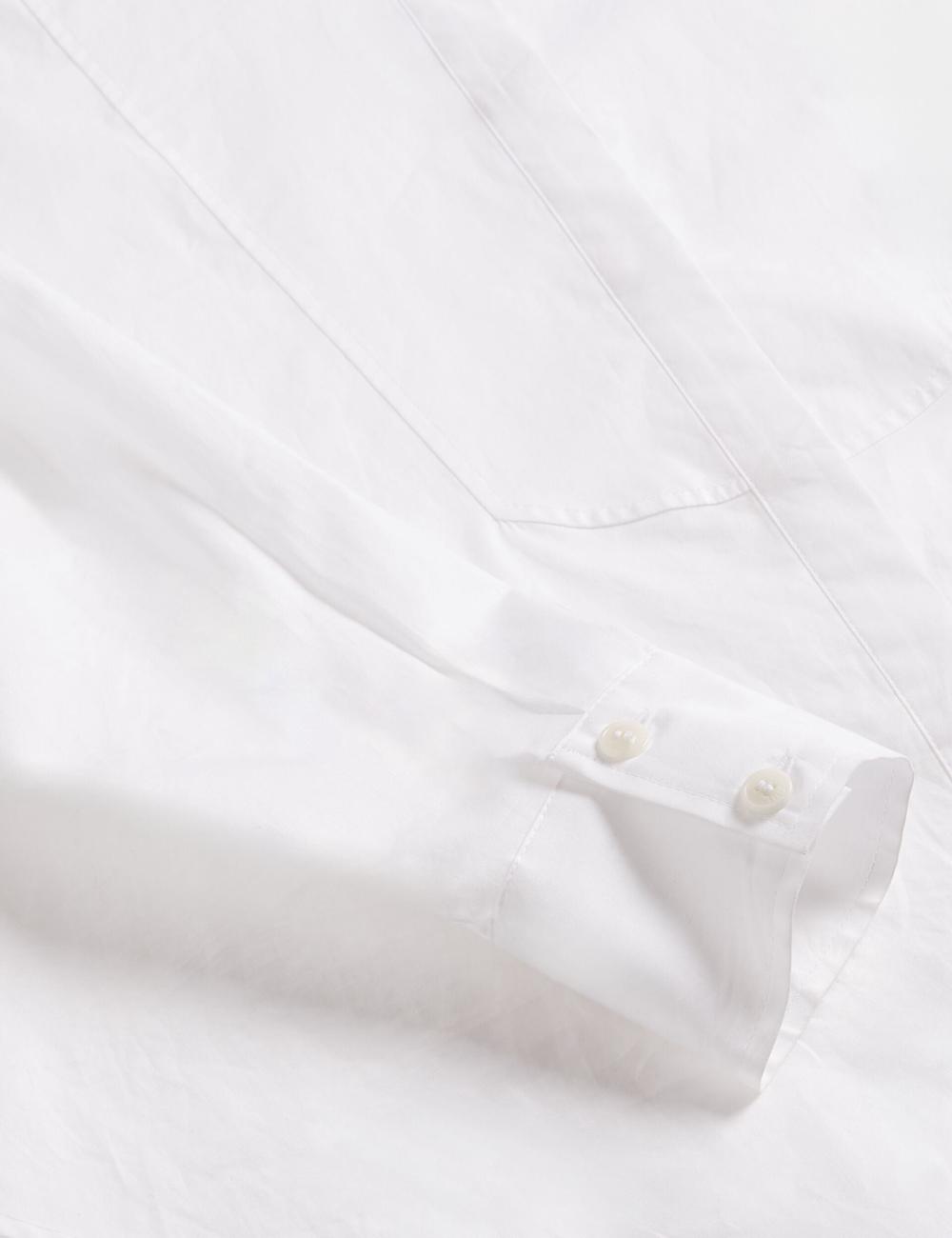 White Women Ted Baker IZOTE - Oversized Drop Shoulder Bib Detail Casual Shirts | SA  LPN-642058